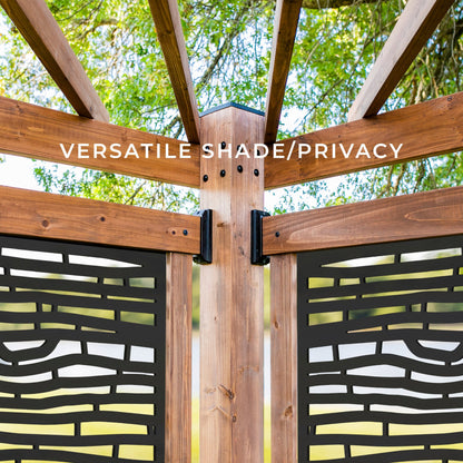 Verona Cabana Pergola-Bamboo Panels